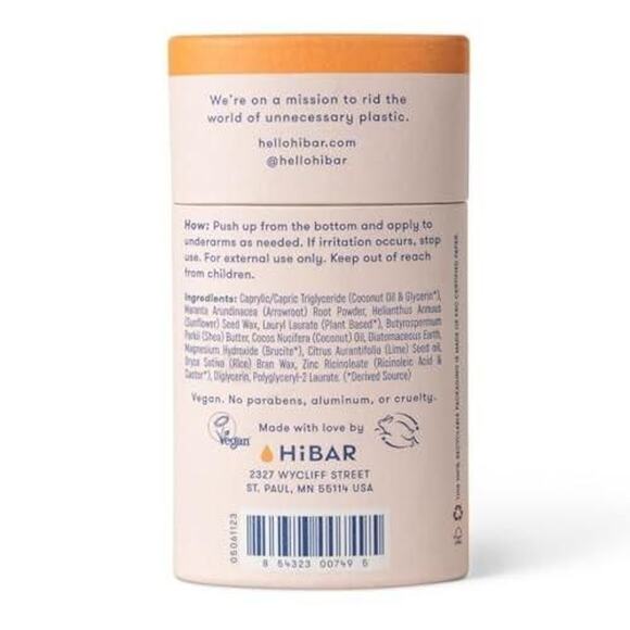 HiBAR Pink‎ Iris & Neroli Sensitive Deodorant - Picture 4 of 5